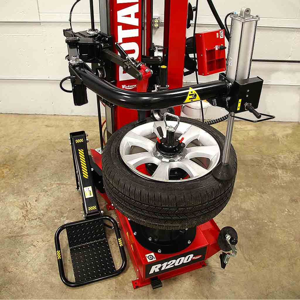 Rotary R1200 Leverless Pro Premium Center-Locking Tire Changer with Variable Speed Control