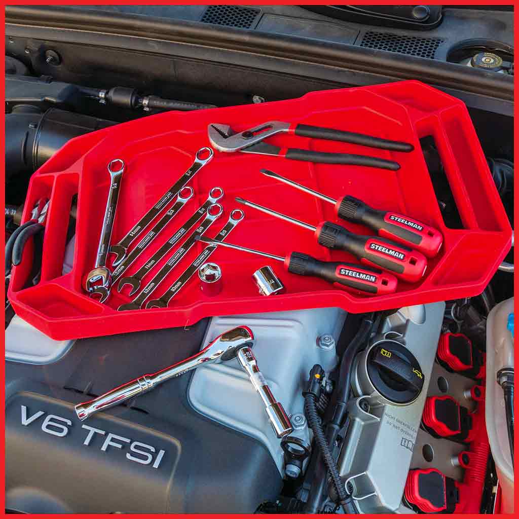 Steelman 42471 Large Silicone Tool and Hobby Tray