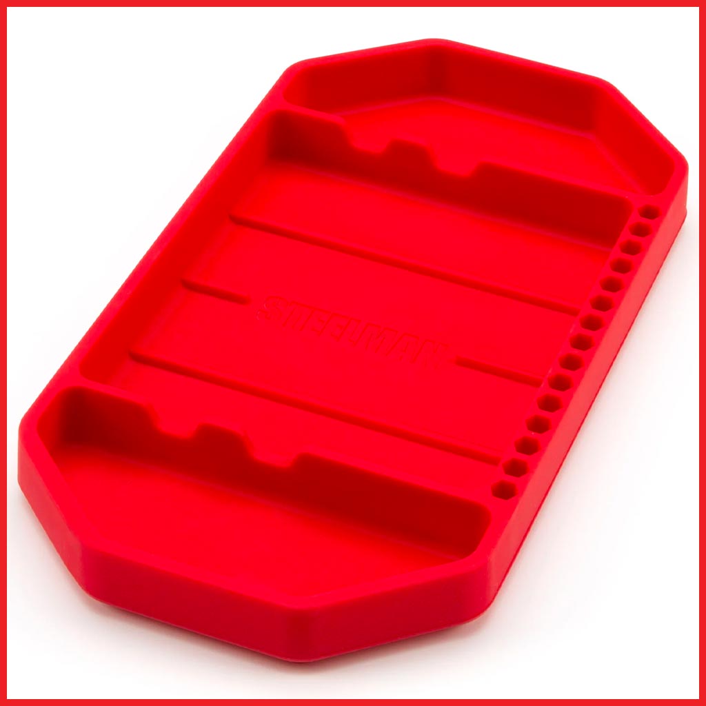 10.6-Inch x 5.3-Inch Small Size Silicone Tool, Part and Hobby Tray, 42473