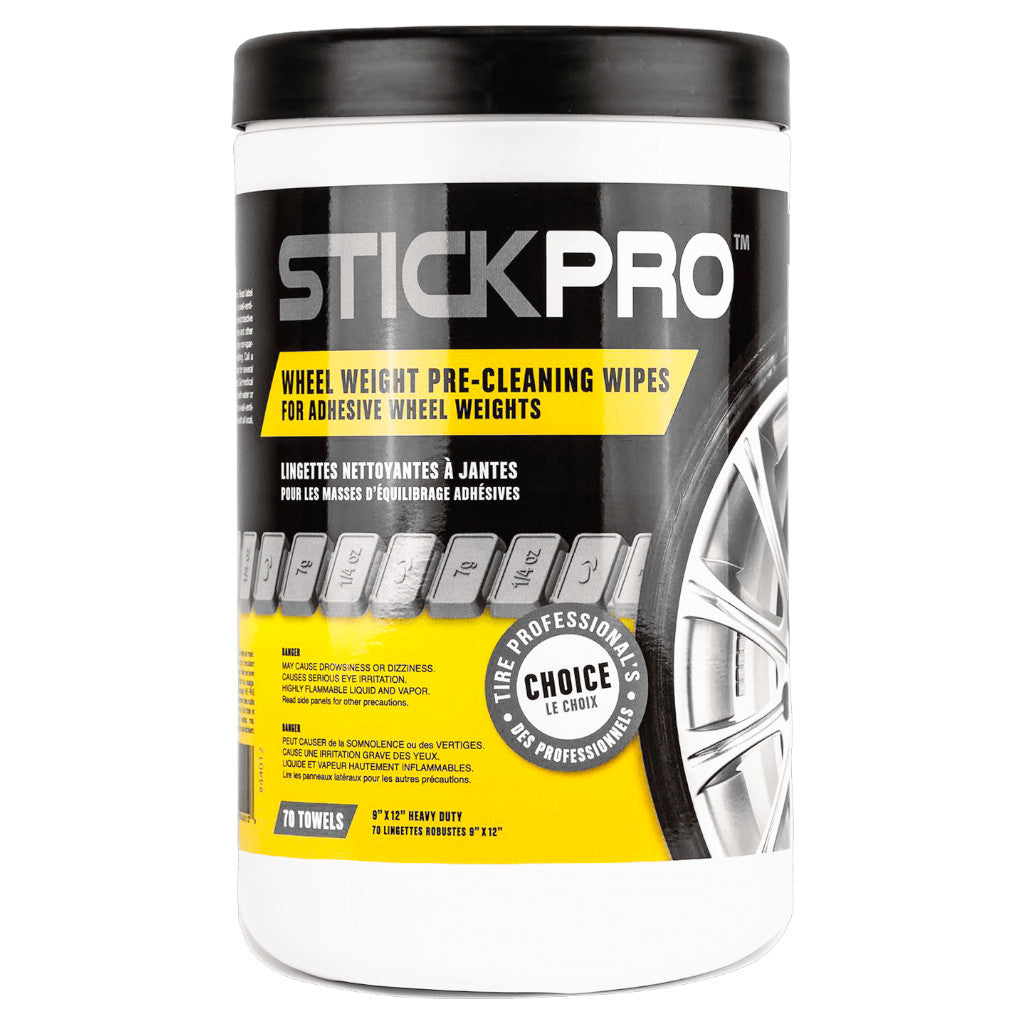 StickPro 44012 Wheel Weight Pre-Cleaning Wipes for Adhesive Wheel Weights
