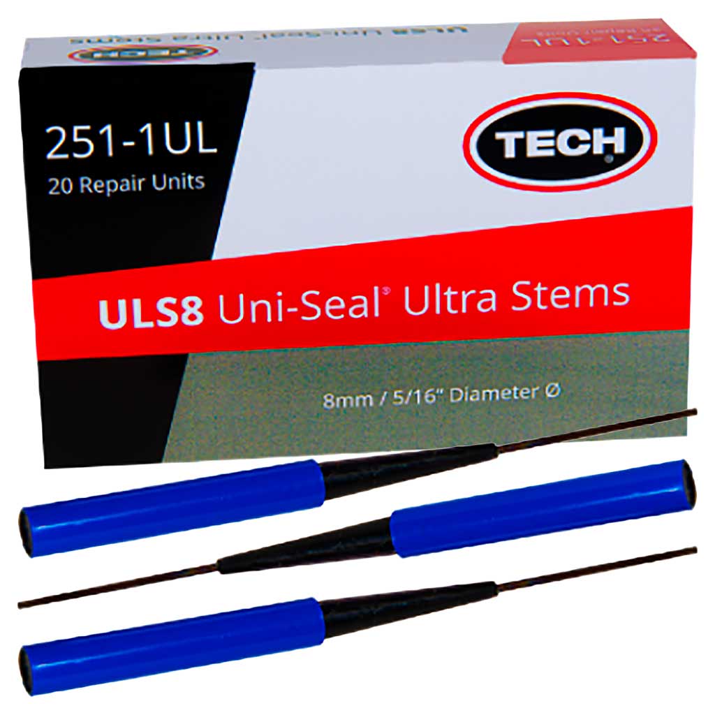TECH 251-1UL Uni-Seal ULS8 Ultra Stem Lead-Wire 5/16″ Injury Tire Repair Plug Insert - Box of 20