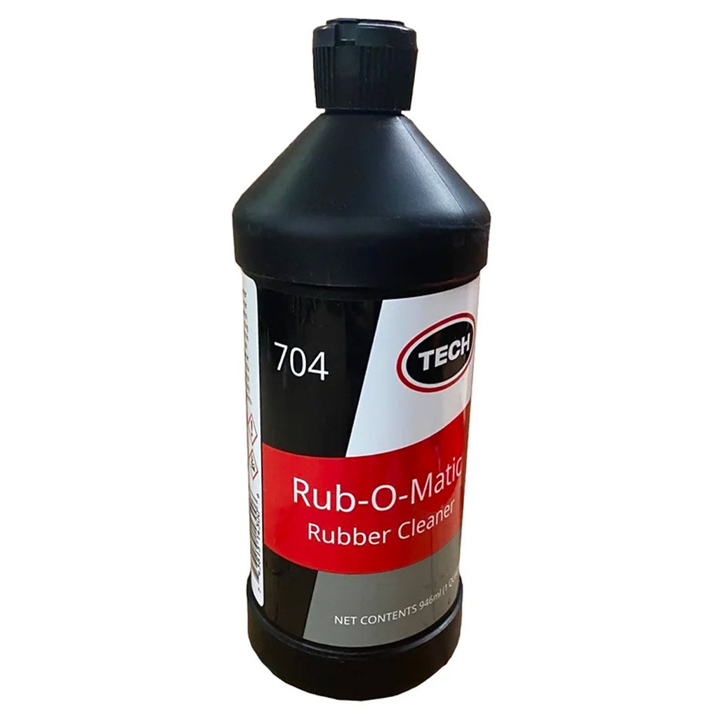 TECH | Rub-O-Matic Pre-Buff Rubber Cleaner Solution 1-Quart / 32 oz Bottle (704)