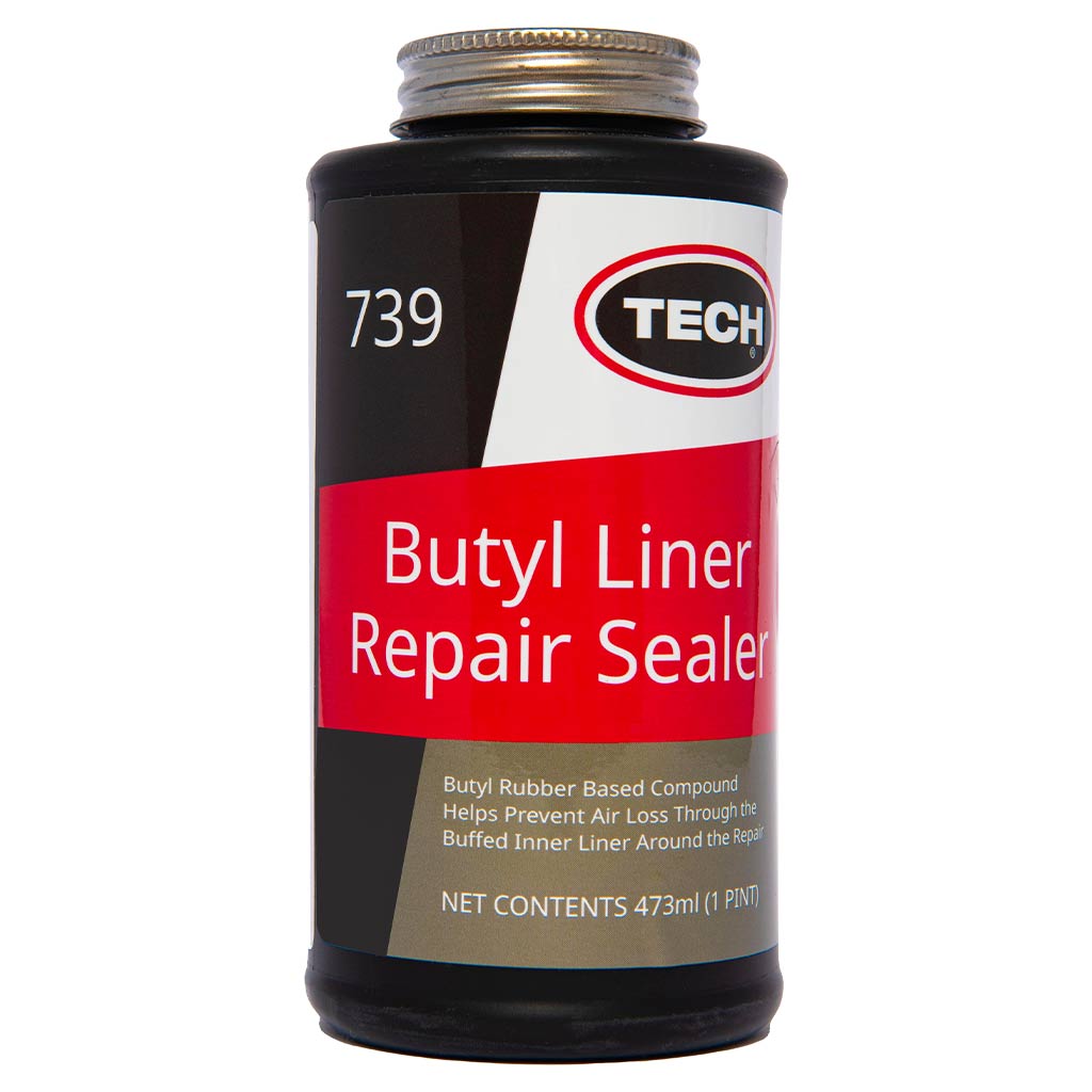 TECH 739 Butyl Rubber Over-Buff Inner Liner Tire Repair Sealer 1-Pint (16 oz) Bottle