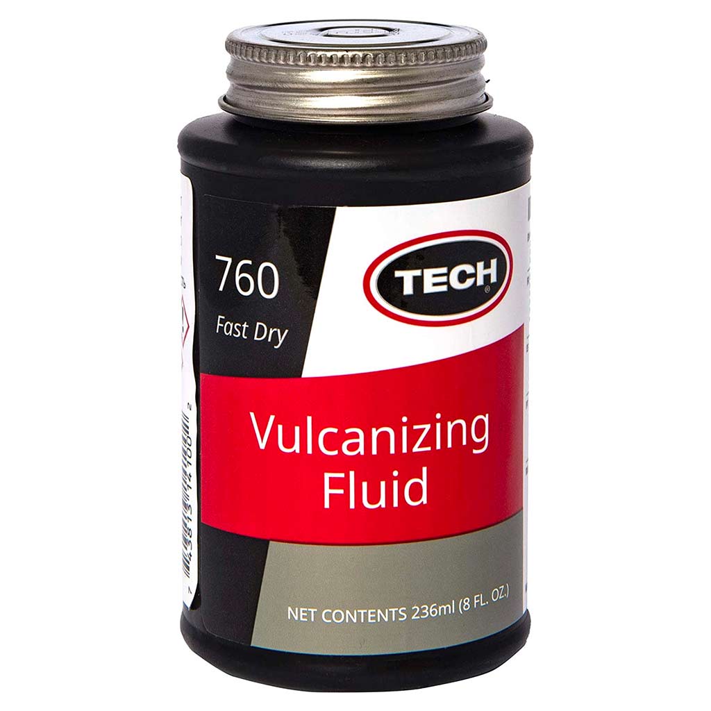 TECH 760 Fast Dry Chemical Vulcanizing Fluid Tire Repair Cement 8 oz Bottle