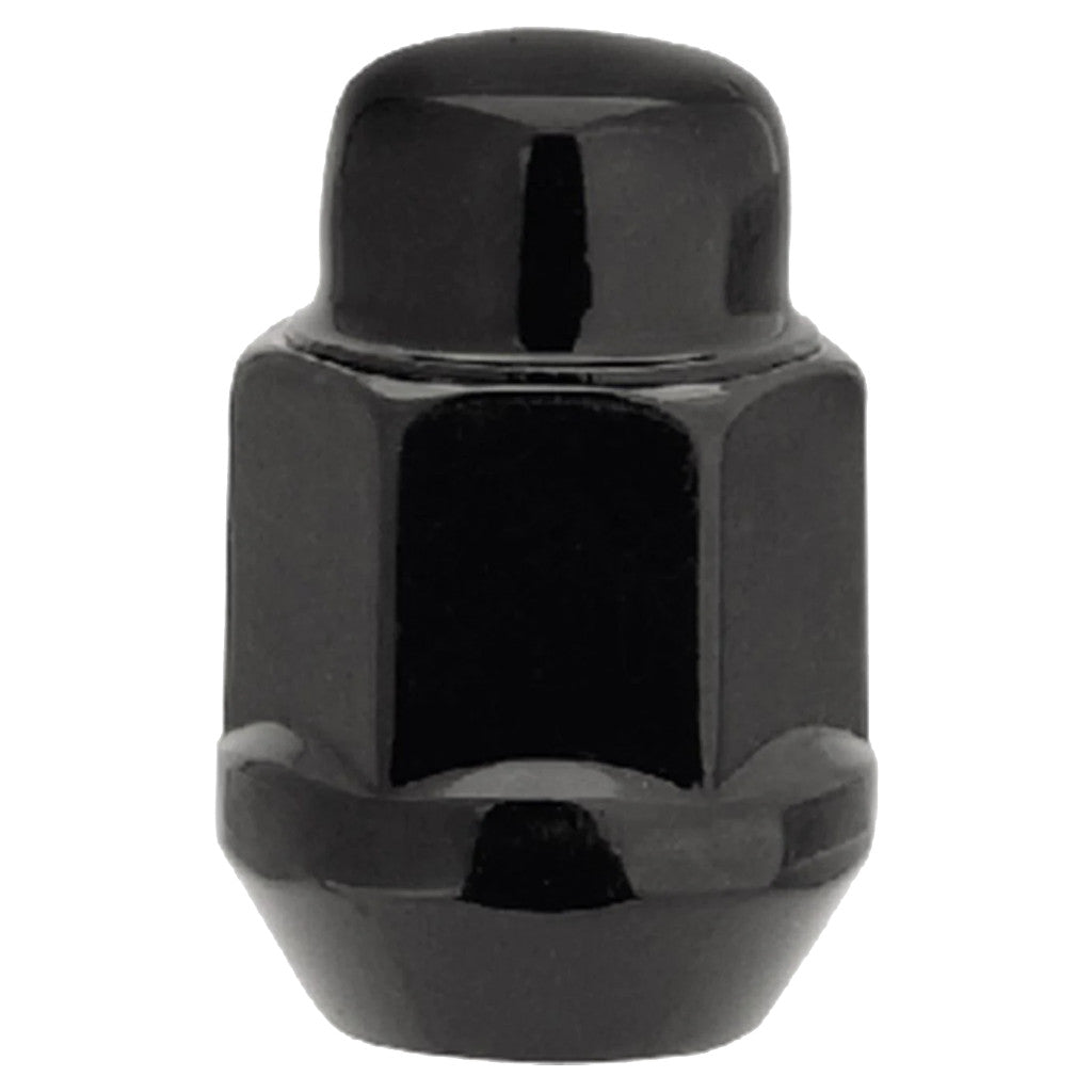 White Knight 1706SBK Black Bulge Acorn 3/4″ Hex Lug Nut - Thread Size 12mm x 1.25 - Box of 50