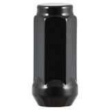 White Knight | Black XL Bulge Acorn 3/4″ Hex Lug Nut - Thread Size 14mm x 1.50 - Box of 30 (1909XLBK)