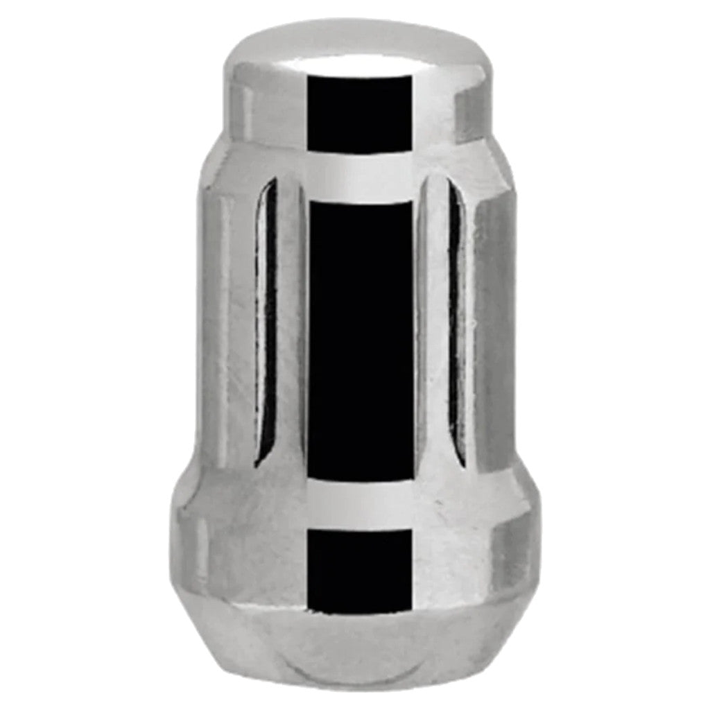 White Knight 3804 Chrome Spline Acorn Lug Nut - Thread Size 1/2″ x 20 - Box of 50