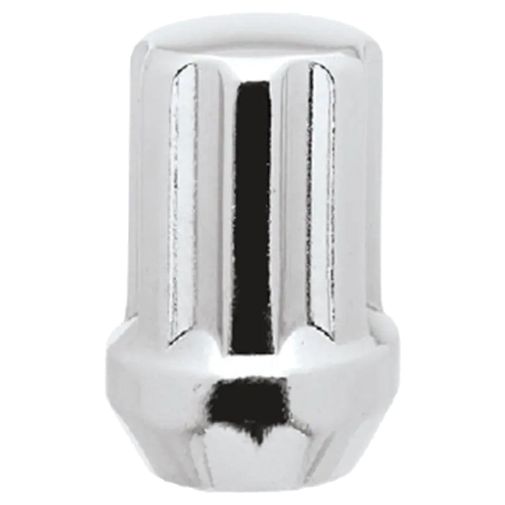 White Knight 3809D Chrome Duplex Short Spline Acorn Lug Nut - Thread Size 14mm x 1.50 - Box of 50