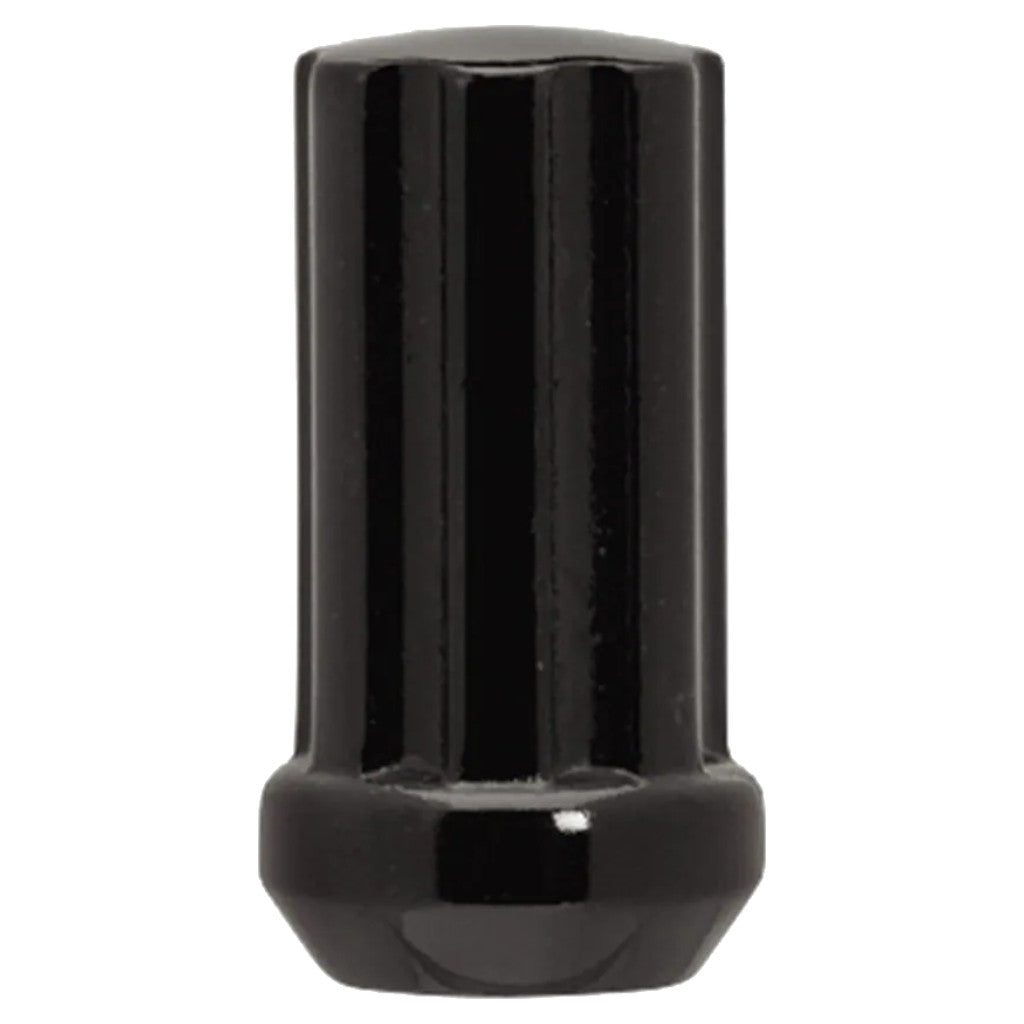 White Knight | Black Duplex Spline Acorn Long Lug Nut - Thread Size 14mm x 2.00 - Pack of 30 (3850LBK)