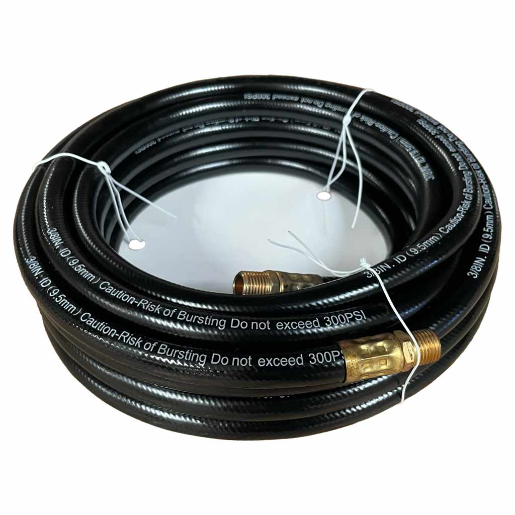 Xtra Seal 17-966 Commercial Grade 25′ x 3/8″ PVC Air Hose with 1/4″ MNPT Fittings